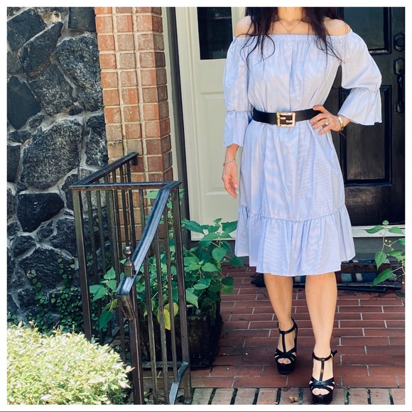 BOHO CHIC OFF THE SHOULDER TUNIC DRESS - Picture 4 of 14